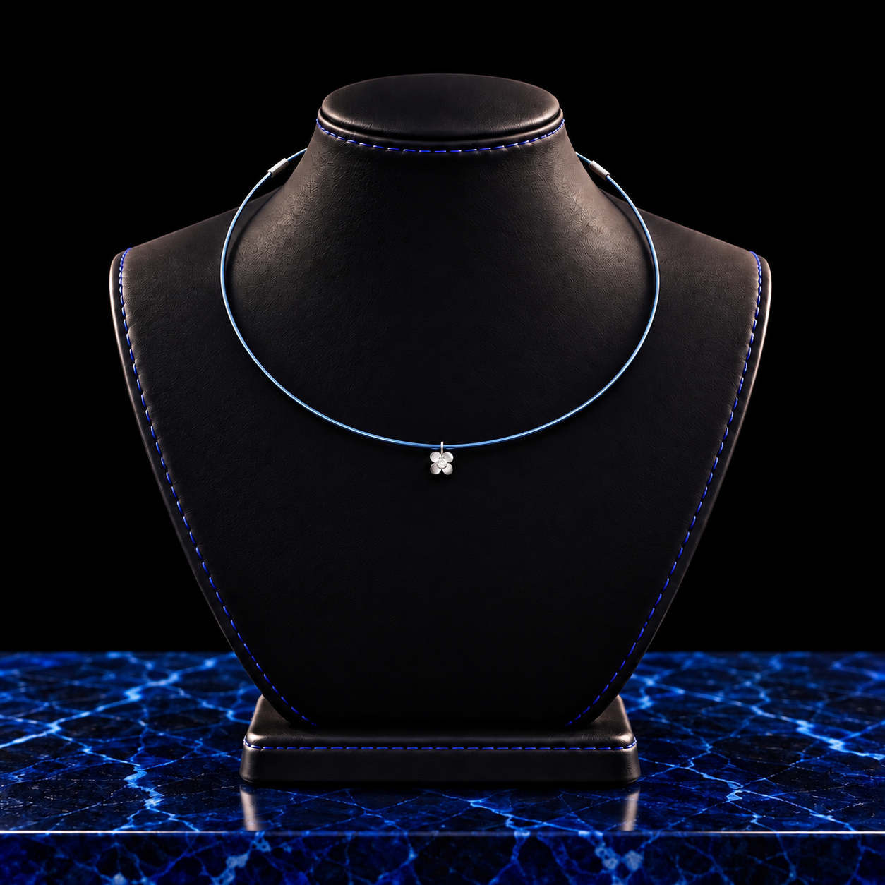 COLLANA BLU TITAN - Vista 1